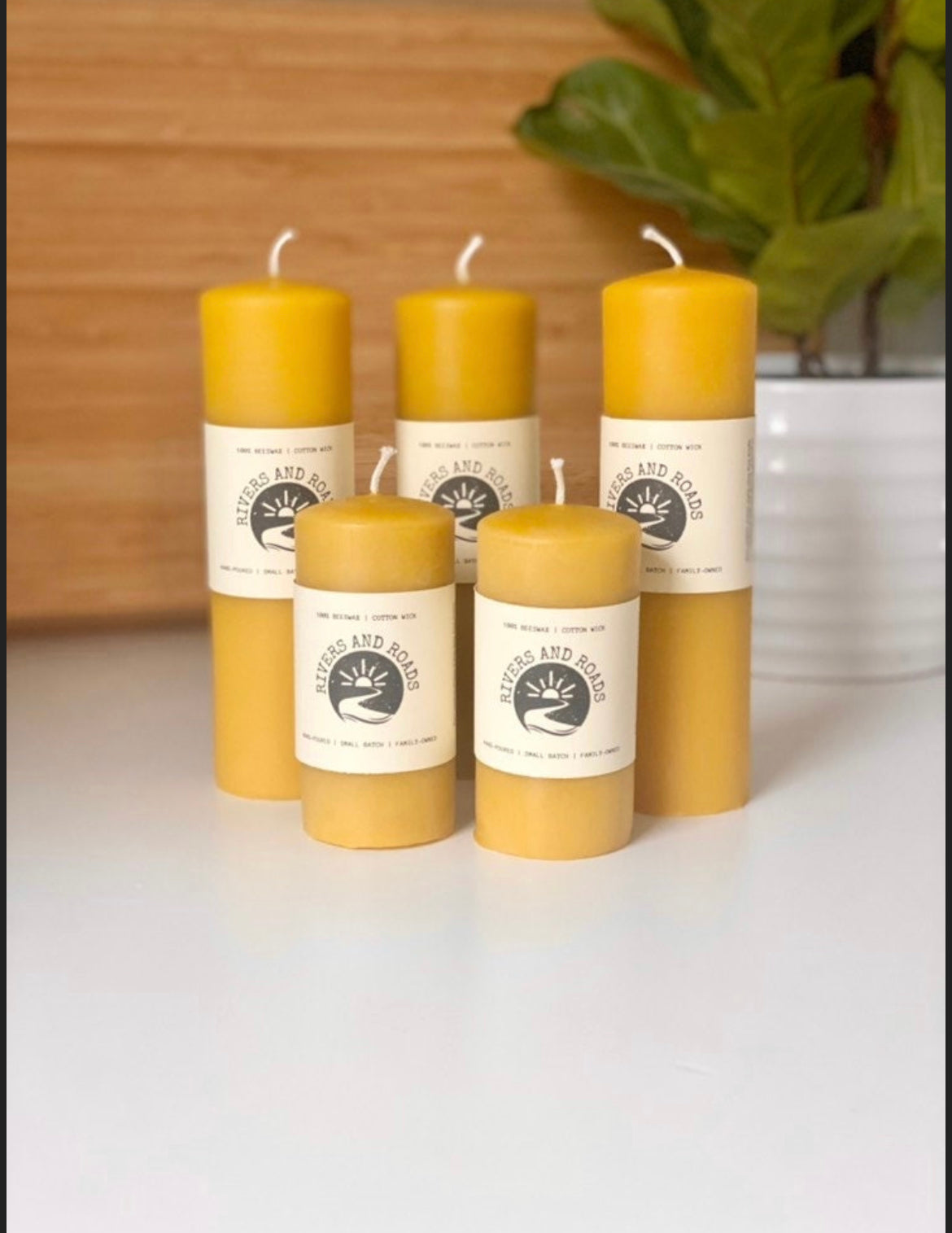 2ā x 6ā Beeswax Candle