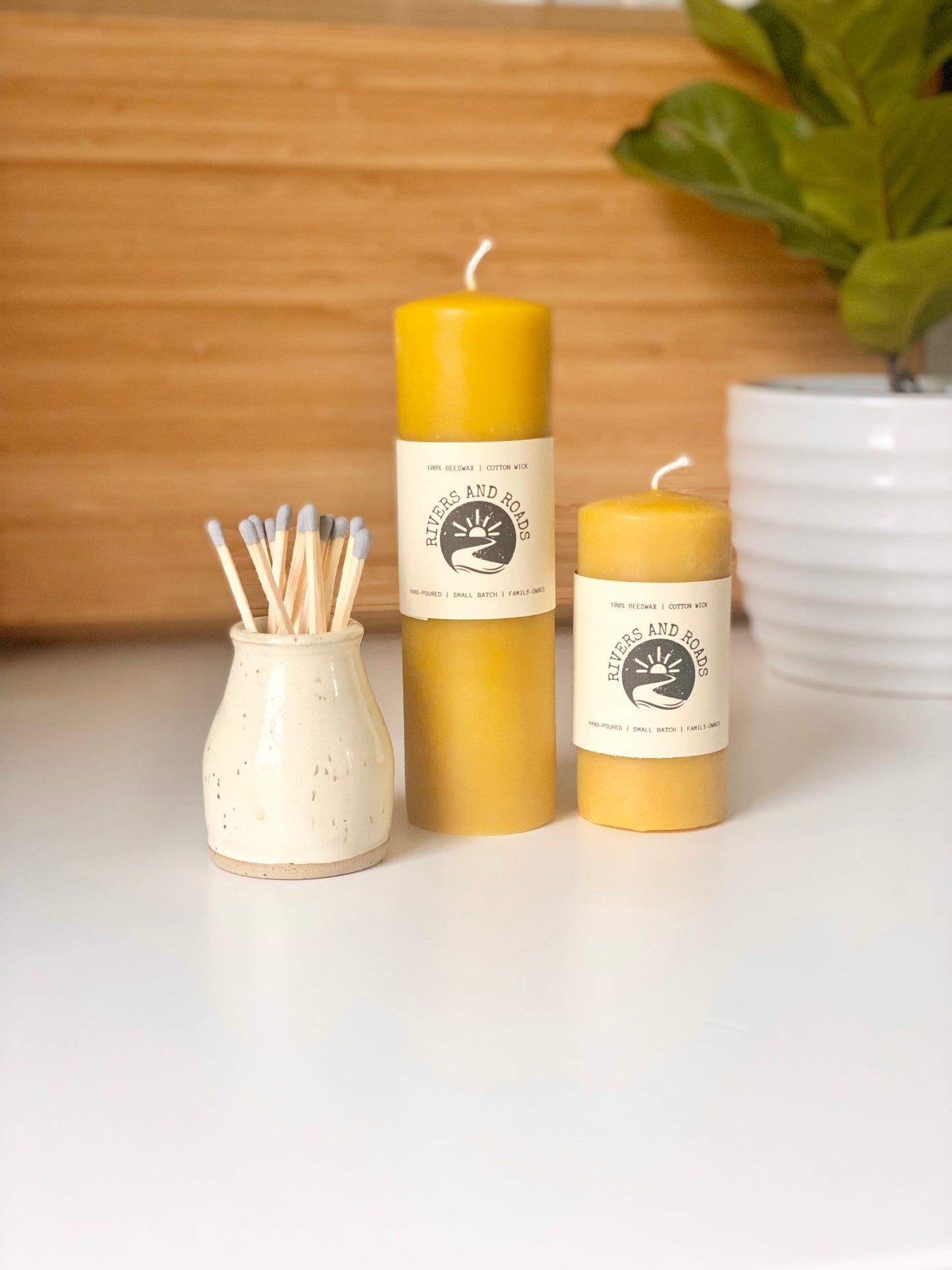 2” x 6” Beeswax Candle