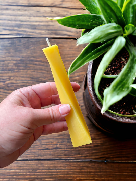 Twisted Small Beeswax Candle