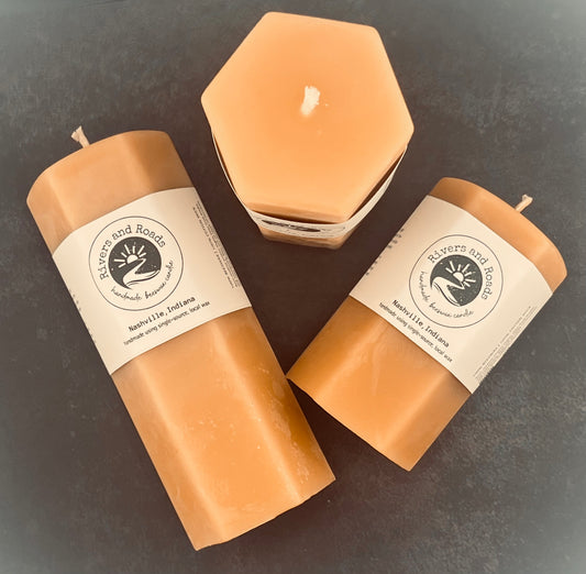 Hexagon Beeswax Candles