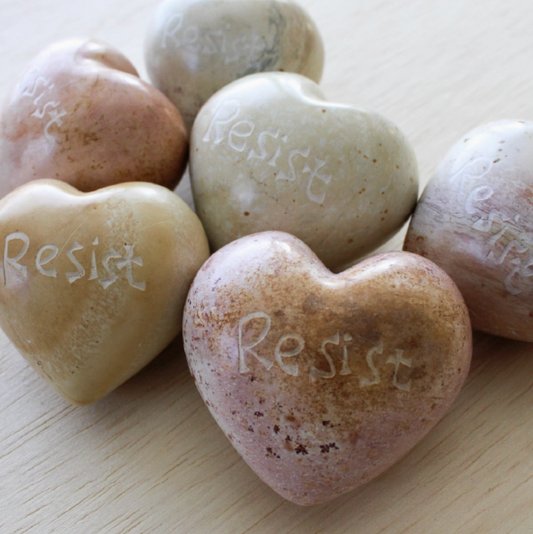 Resist Soapstone Heart