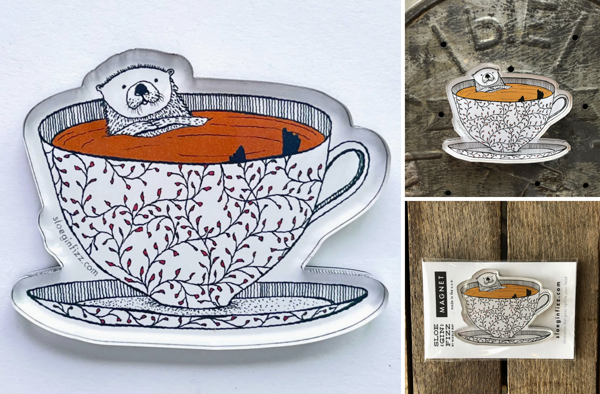 Sloe Gin Fizz Magnets